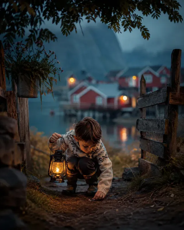 Rustic Village Life Portrait Photos