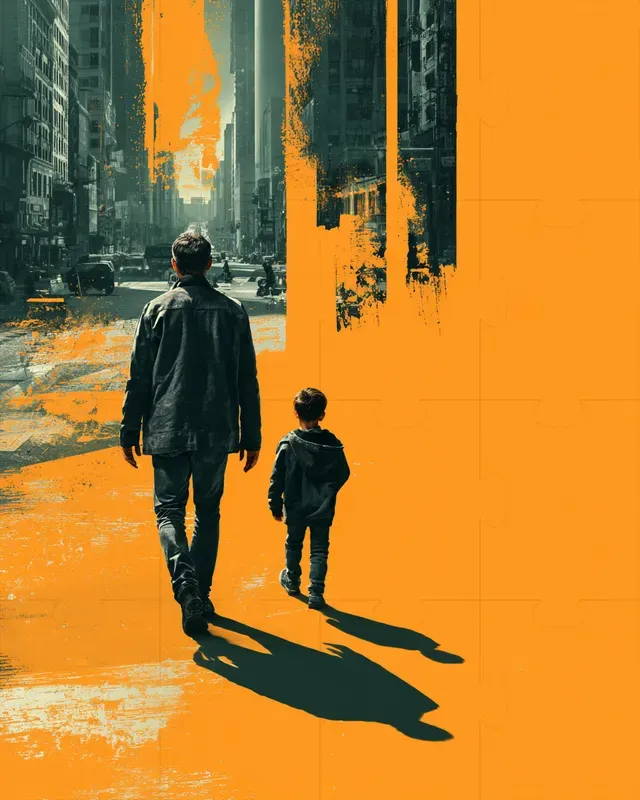 Orange Teal Editorial Collages
