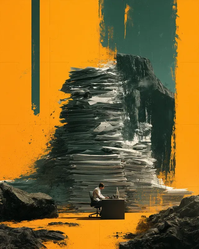 Orange Teal Editorial Collages