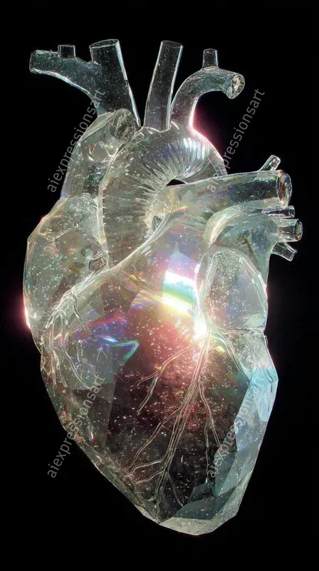 Crystalline Holographic Anatomy Art