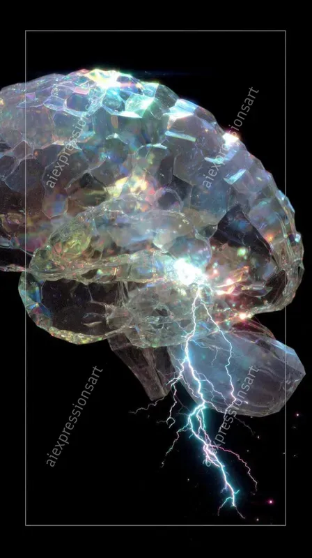 Crystalline Holographic Anatomy Art