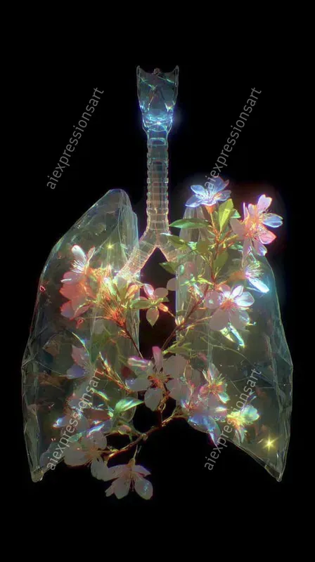 Crystalline Holographic Anatomy Art