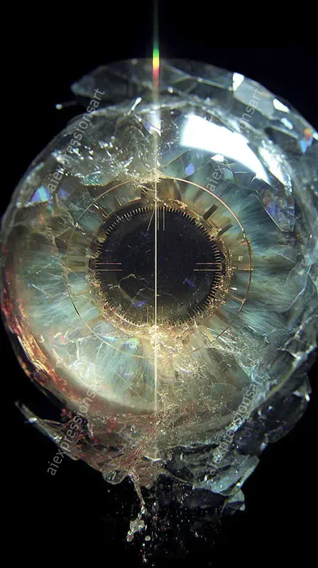 Crystalline Holographic Anatomy Art