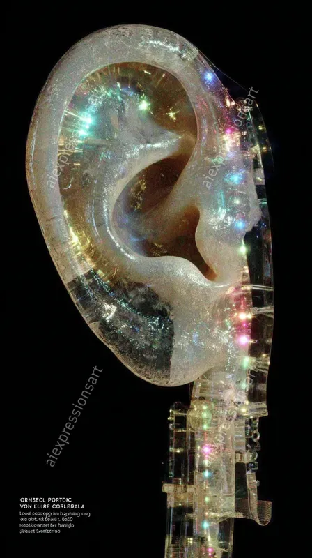 Crystalline Holographic Anatomy Art