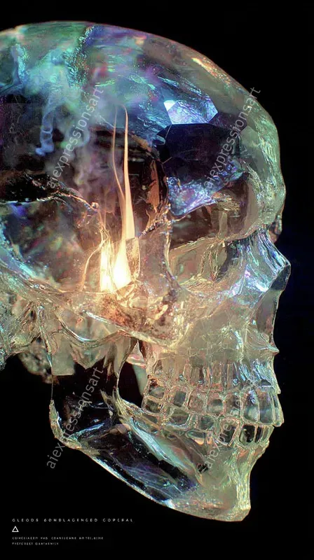 Crystalline Holographic Anatomy Art