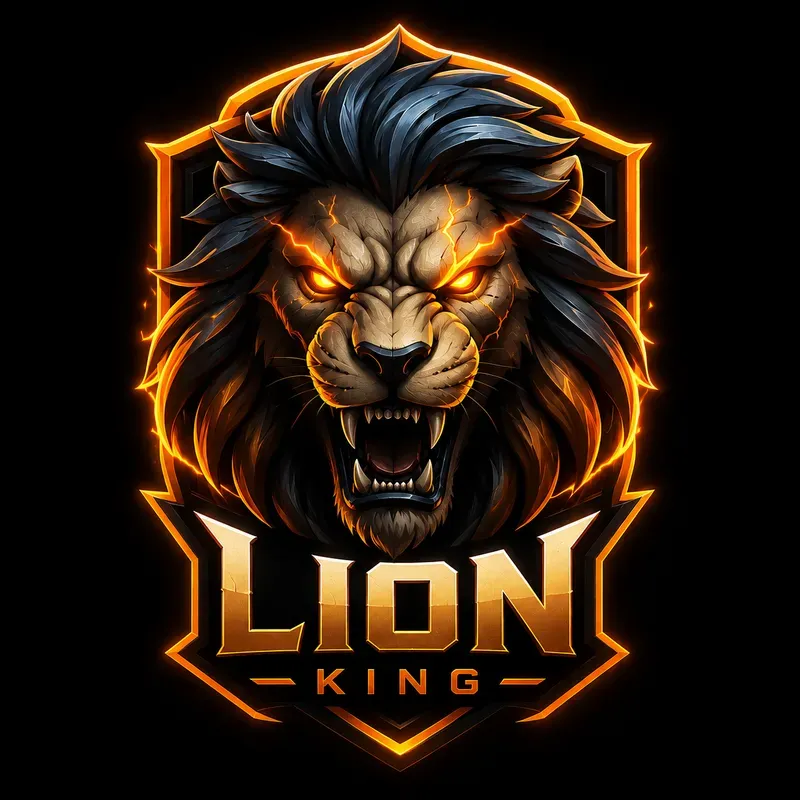 3D Neon Gaming Mascot Logo Generator