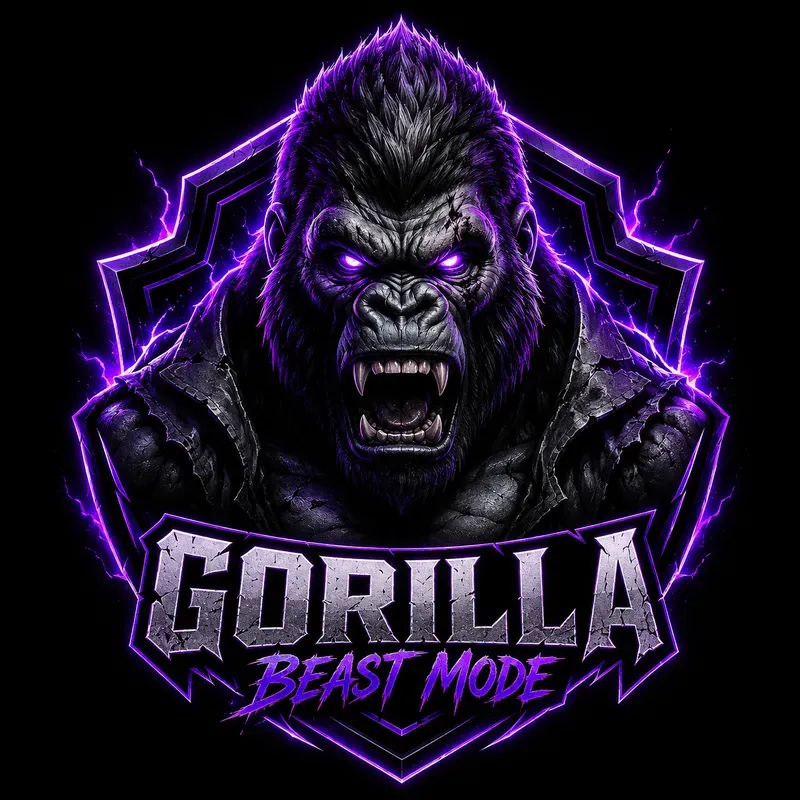 3D Neon Gaming Mascot Logo Generator