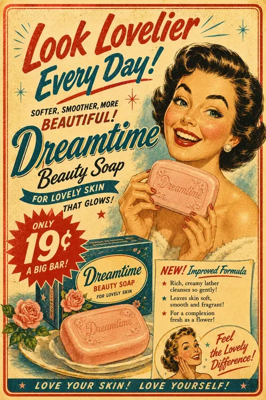 Vintage 1950s Advertising Poster Generator