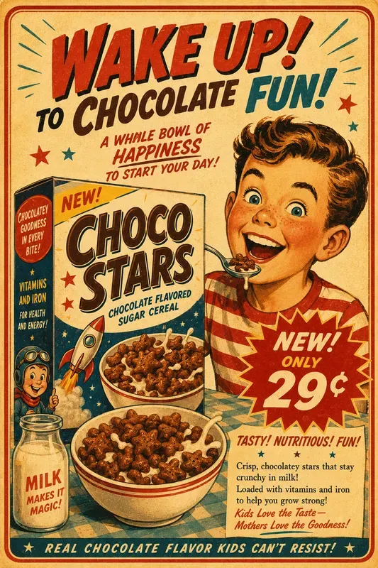 Vintage 1950s Advertising Poster Generator