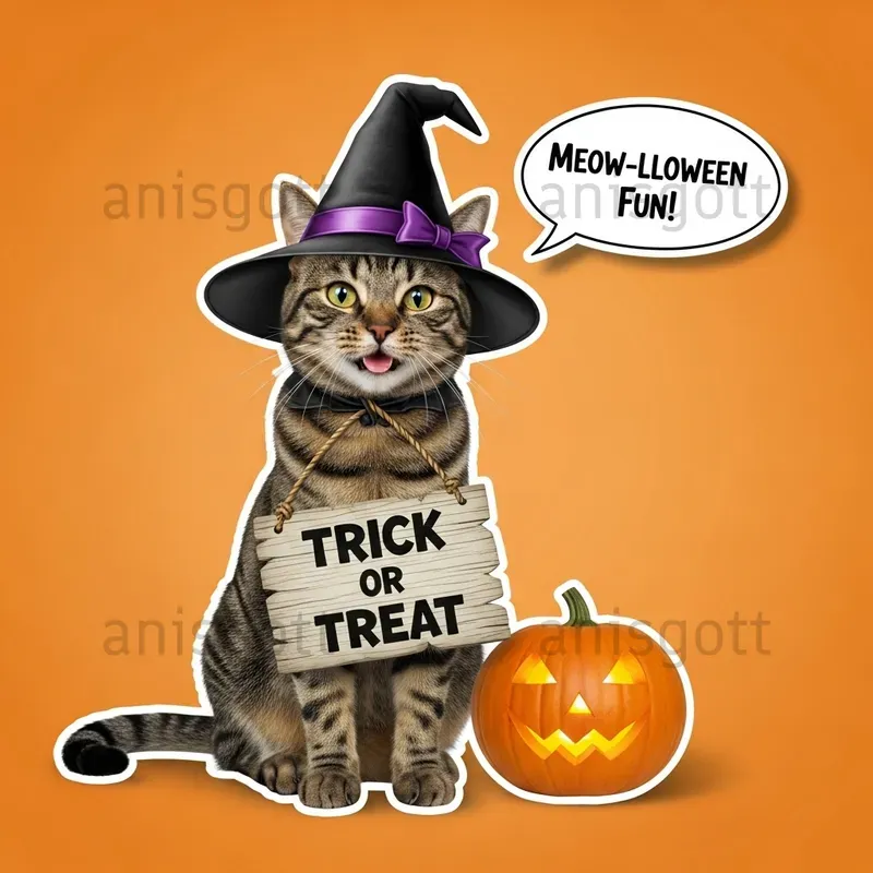 Spooky Animal Portraits Hanging Signs