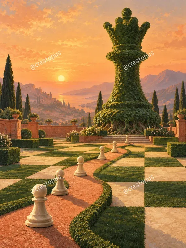 Surreal Chess Dreamscape Art Prints