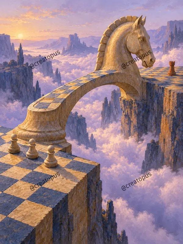 Surreal Chess Dreamscape Art Prints