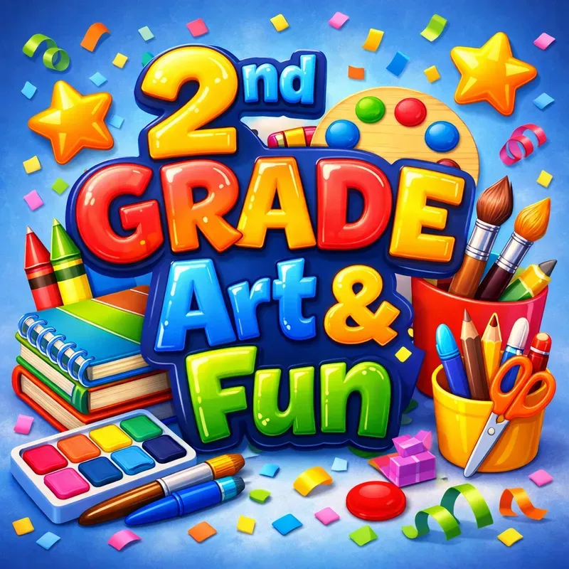 3D Glossy School Grade Art Collections