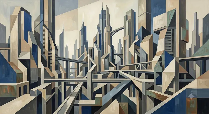 Contemporary Cubist Art Generator
