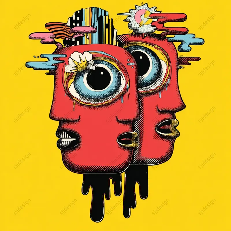 Bold Drip Pop Illustrations