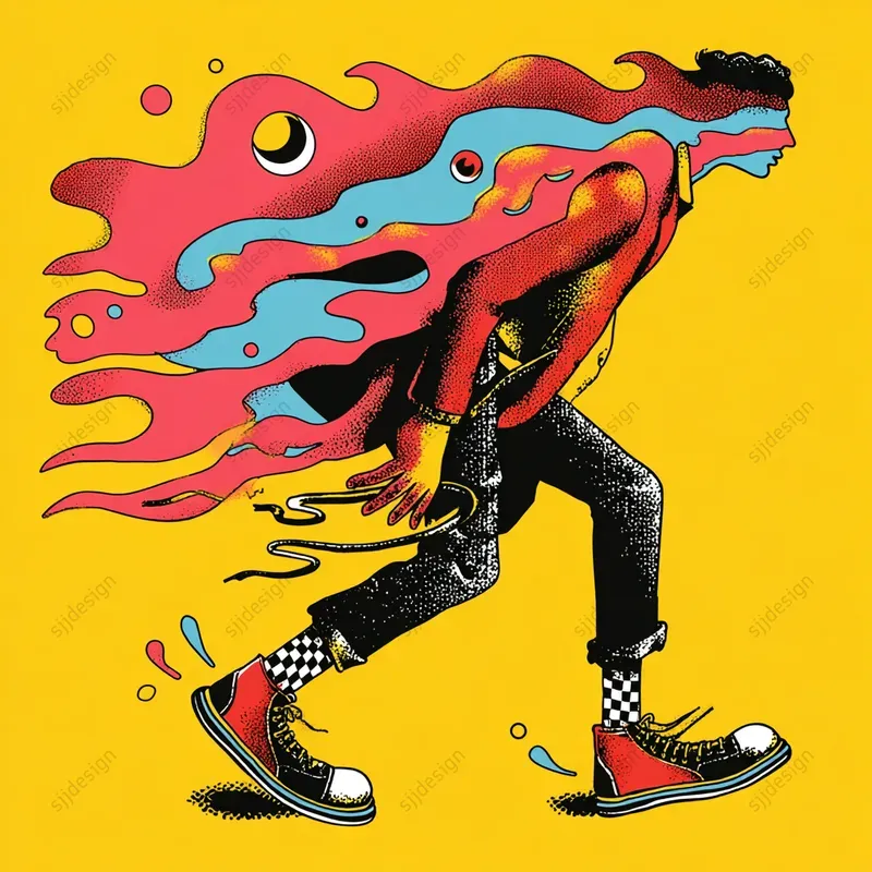 Bold Drip Pop Illustrations