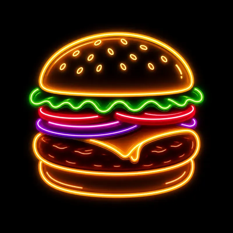 Neon Junk Food Icon Pack Generator
