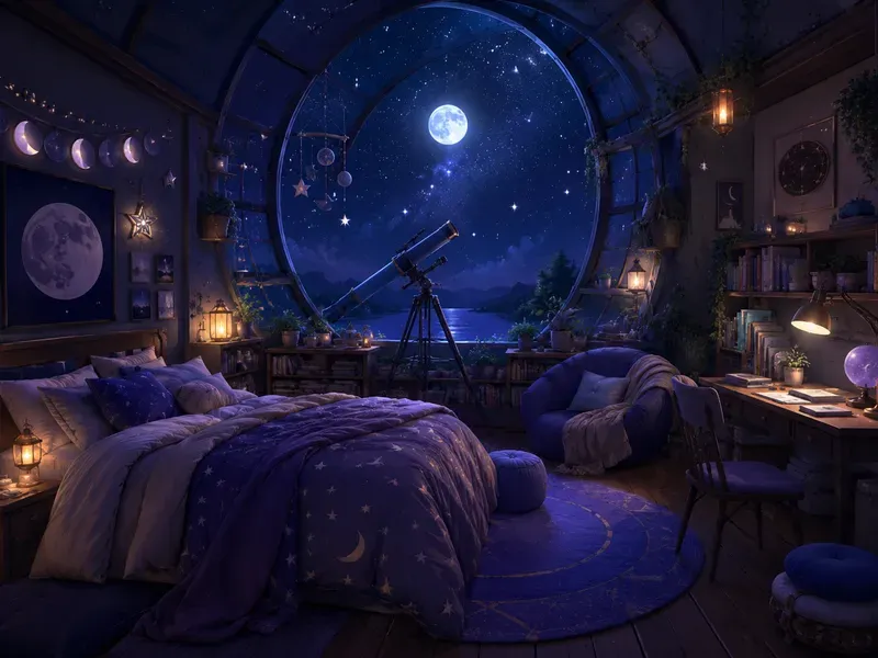 Cozy Lofi Room Illustrations