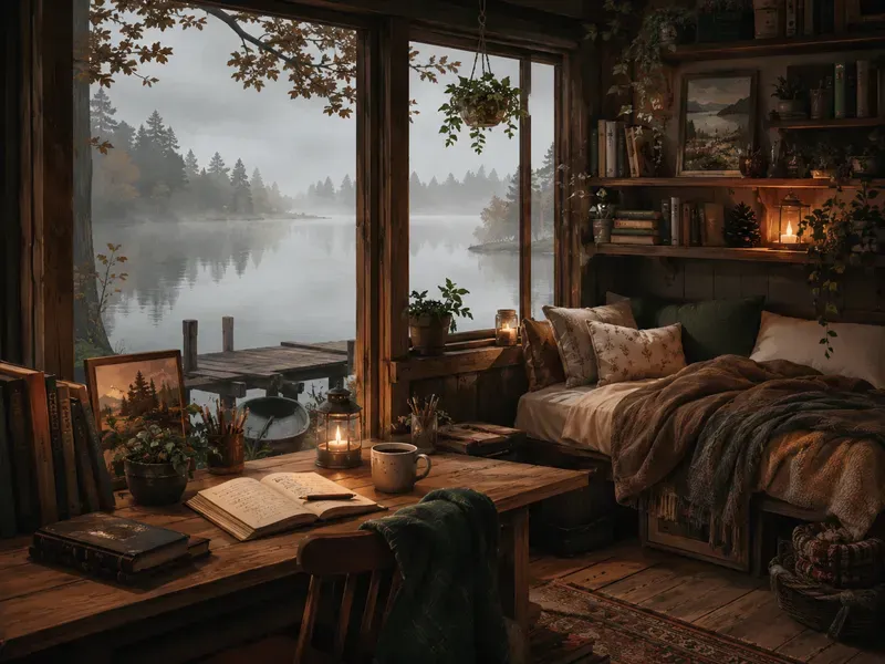 Cozy Lofi Room Illustrations