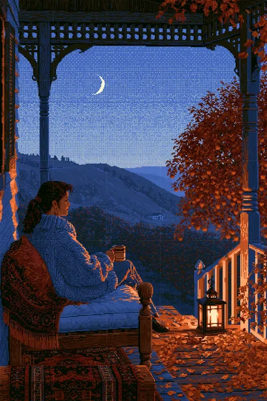 Cozy Retro Pixel Autumn Scenes