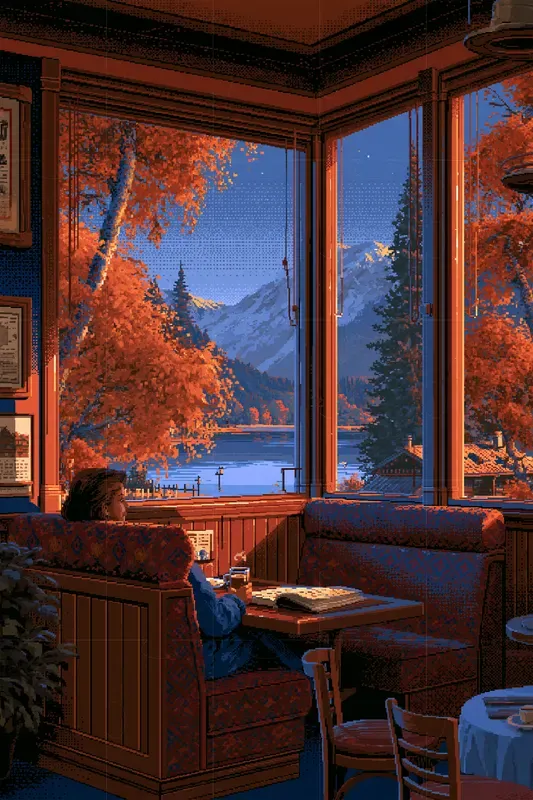 Cozy Retro Pixel Autumn Scenes