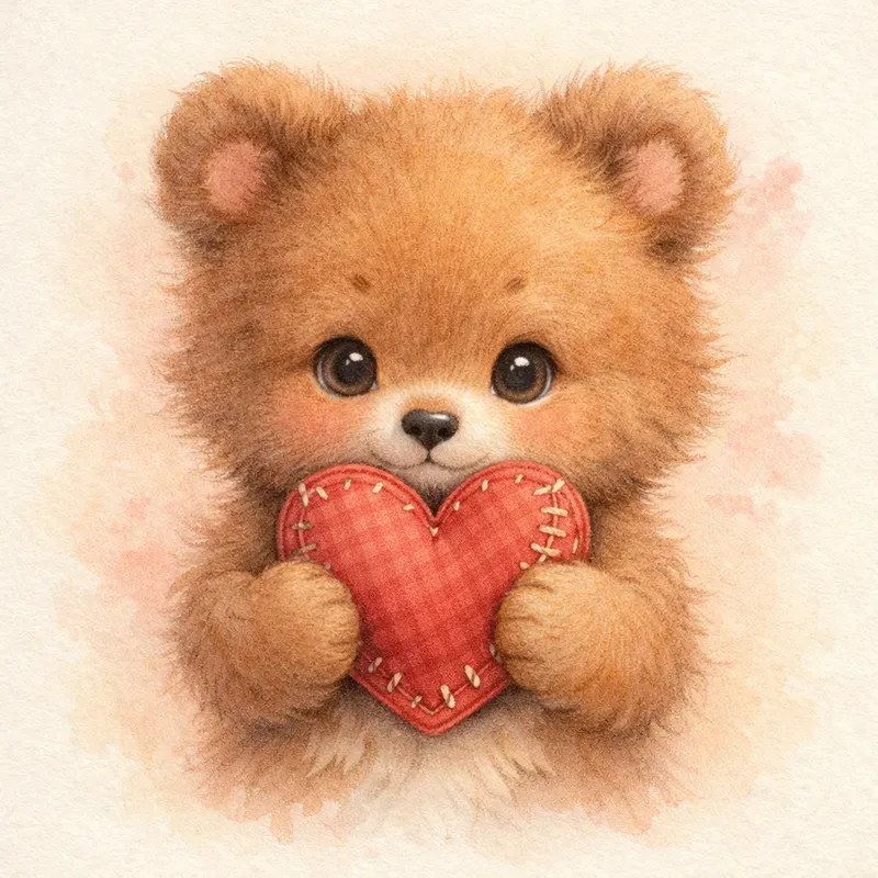 Woodland Valentine Animal Portraits