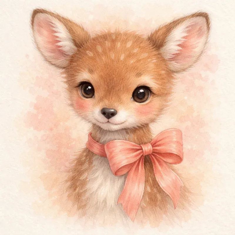 Woodland Valentine Animal Portraits