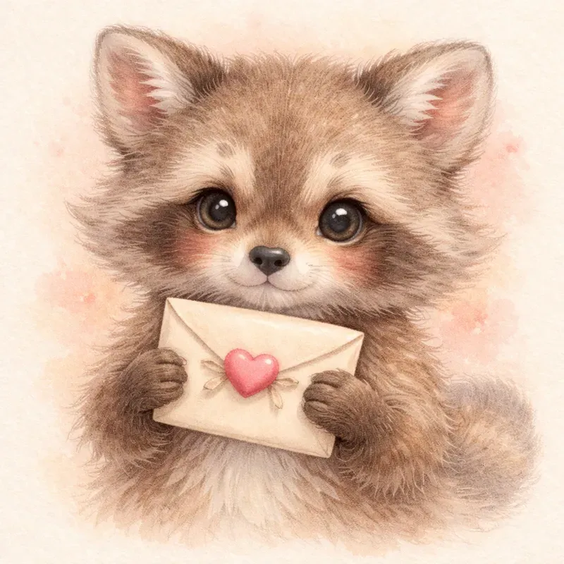 Woodland Valentine Animal Portraits
