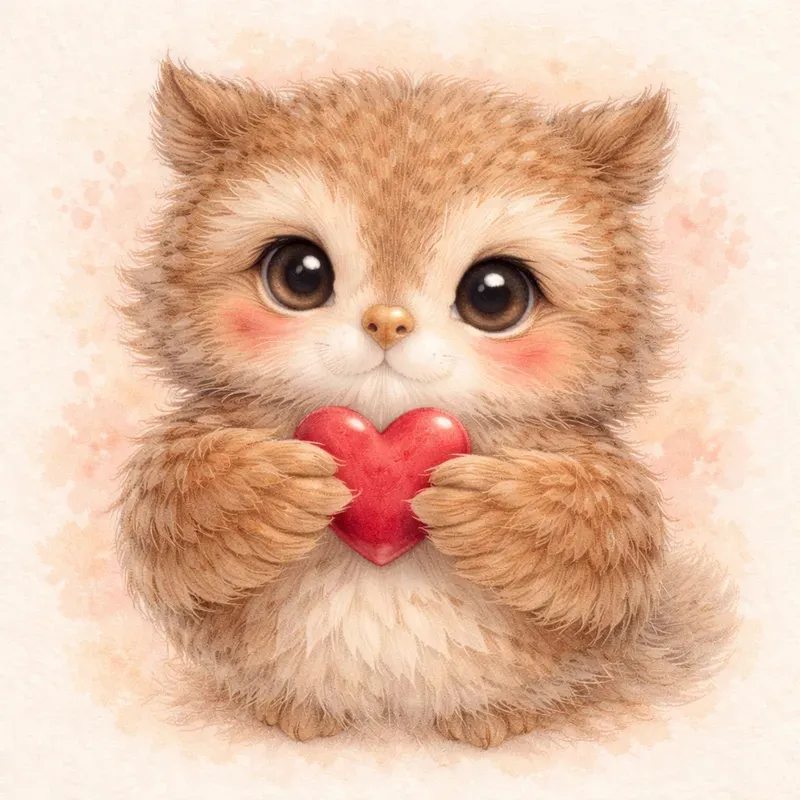 Woodland Valentine Animal Portraits