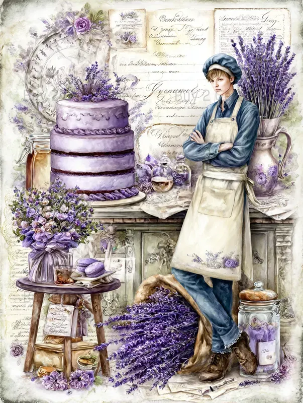 Summer Lavender Cake Junk Journals