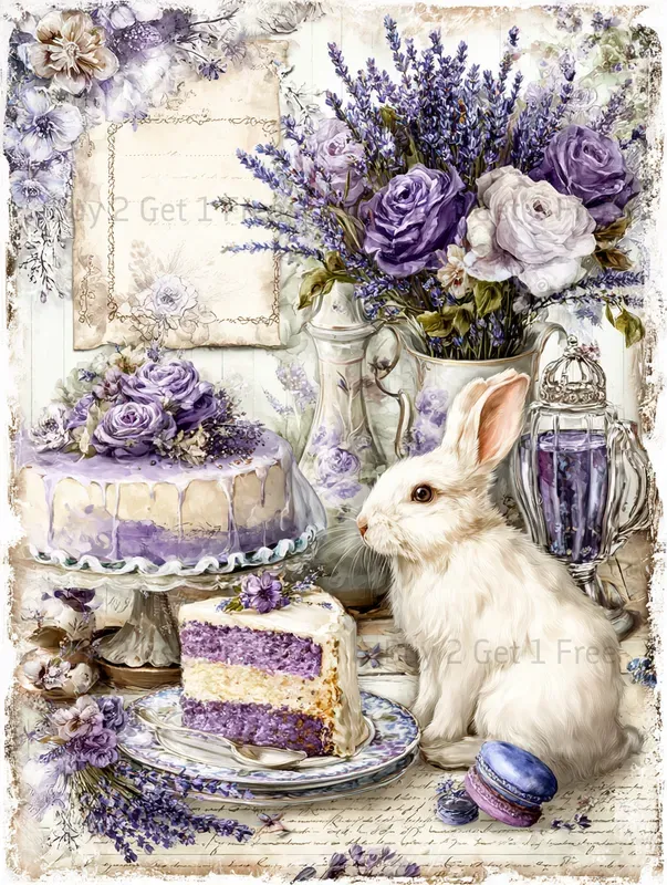 Summer Lavender Cake Junk Journals