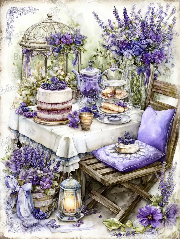 Summer Lavender Cake Junk Journals