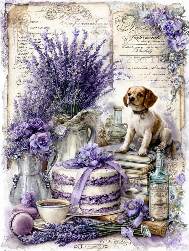Summer Lavender Cake Junk Journals