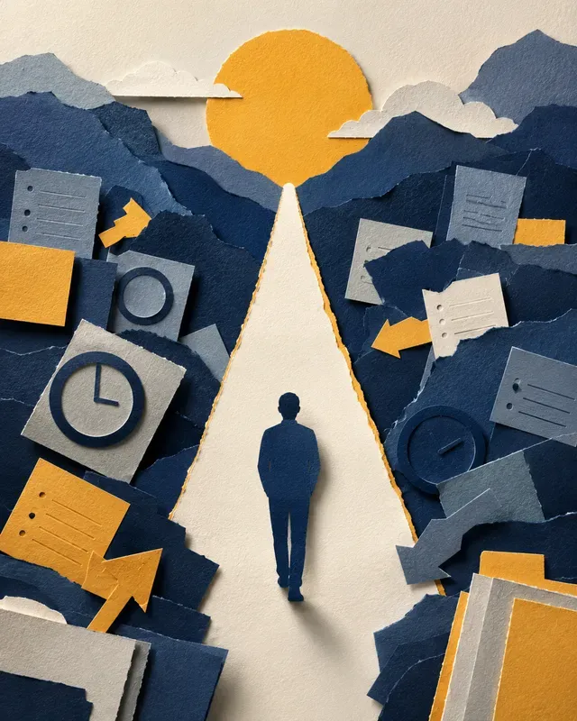 Tactile Editorial Paper Collages