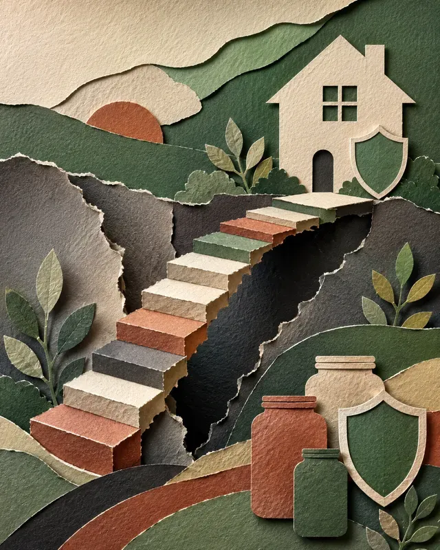 Tactile Editorial Paper Collages