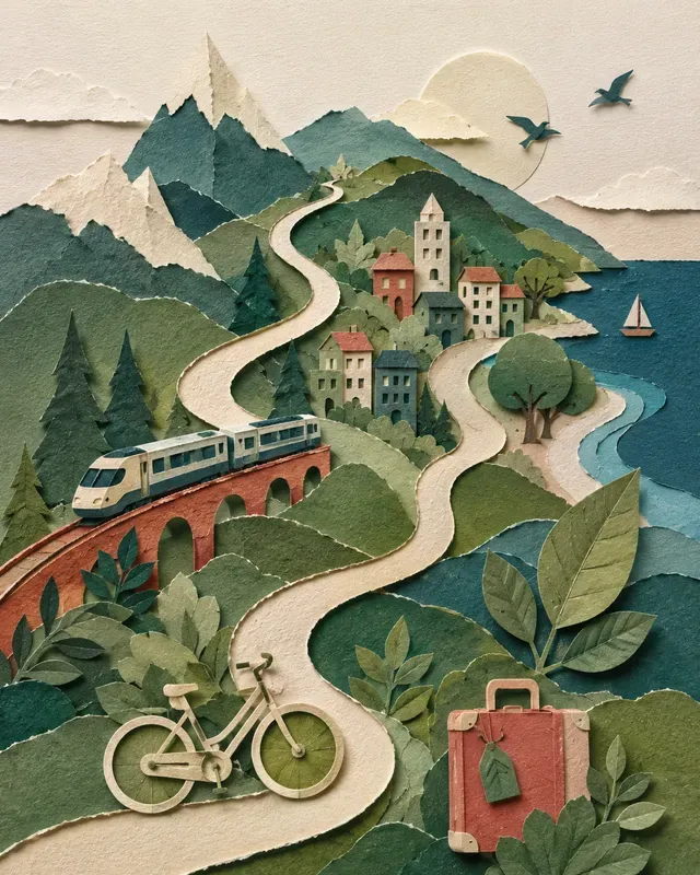 Tactile Editorial Paper Collages