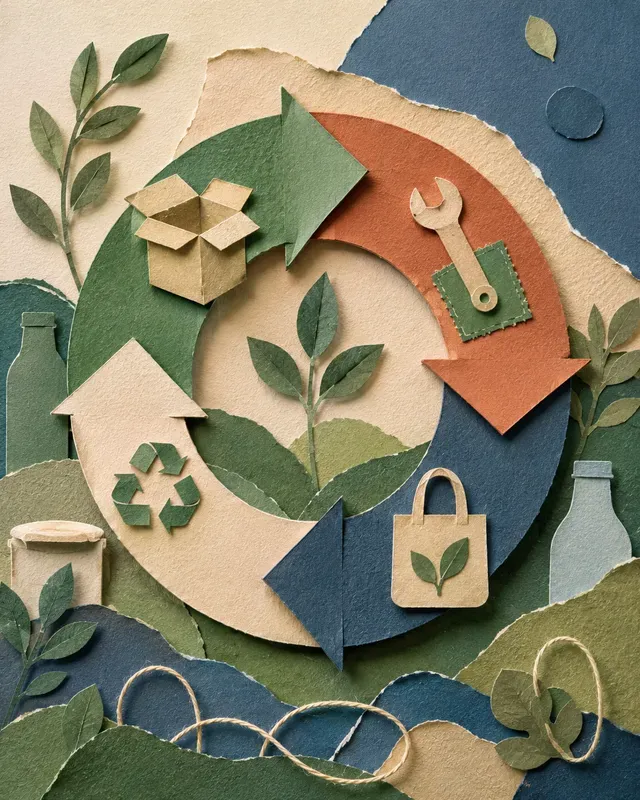 Tactile Editorial Paper Collages