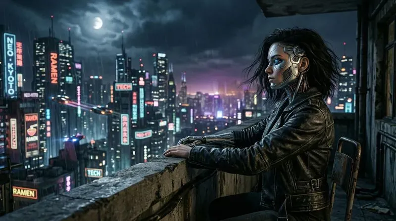 Multienvironment Female Cyborg Portraits