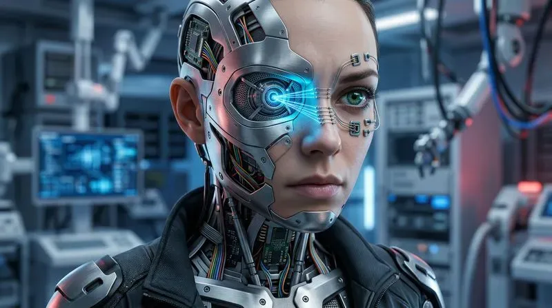 Multienvironment Female Cyborg Portraits