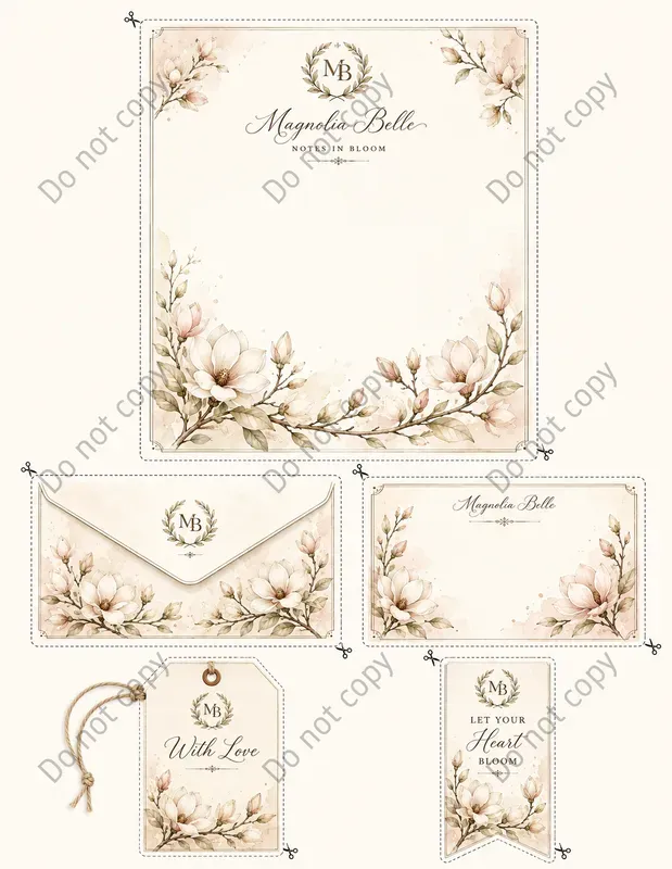 Watercolor Stationery Suites
