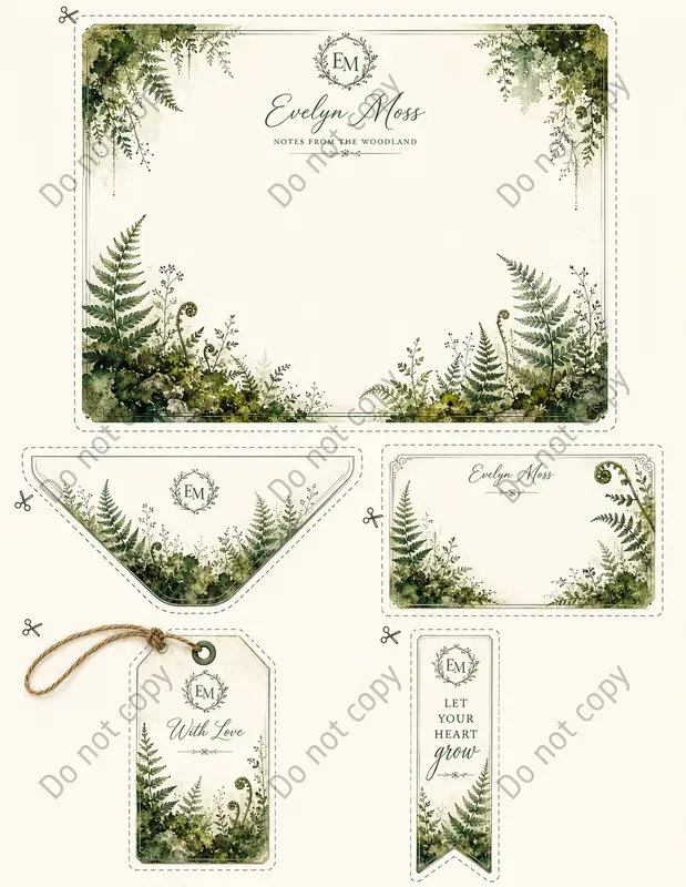 Watercolor Stationery Suites