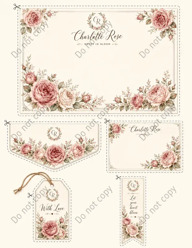 Watercolor Stationery Suites