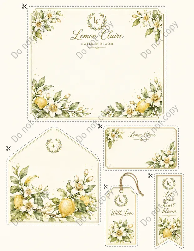 Watercolor Stationery Suites