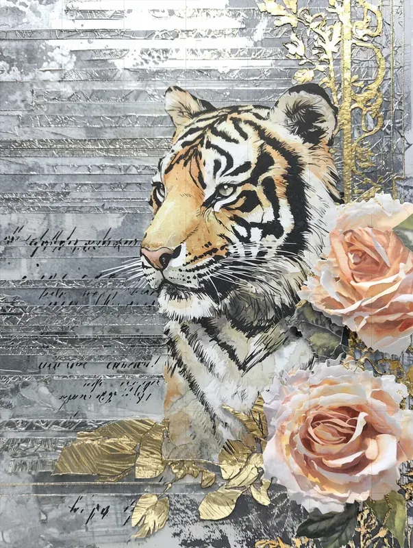 Silver Style Junk Journal Pages