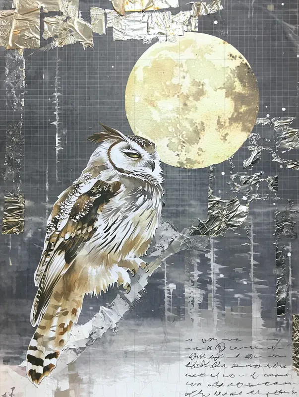 Silver Style Junk Journal Pages