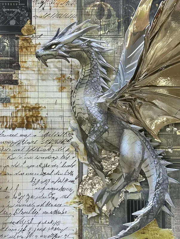 Silver Style Junk Journal Pages