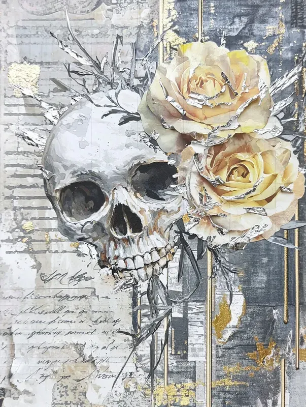 Silver Style Junk Journal Pages