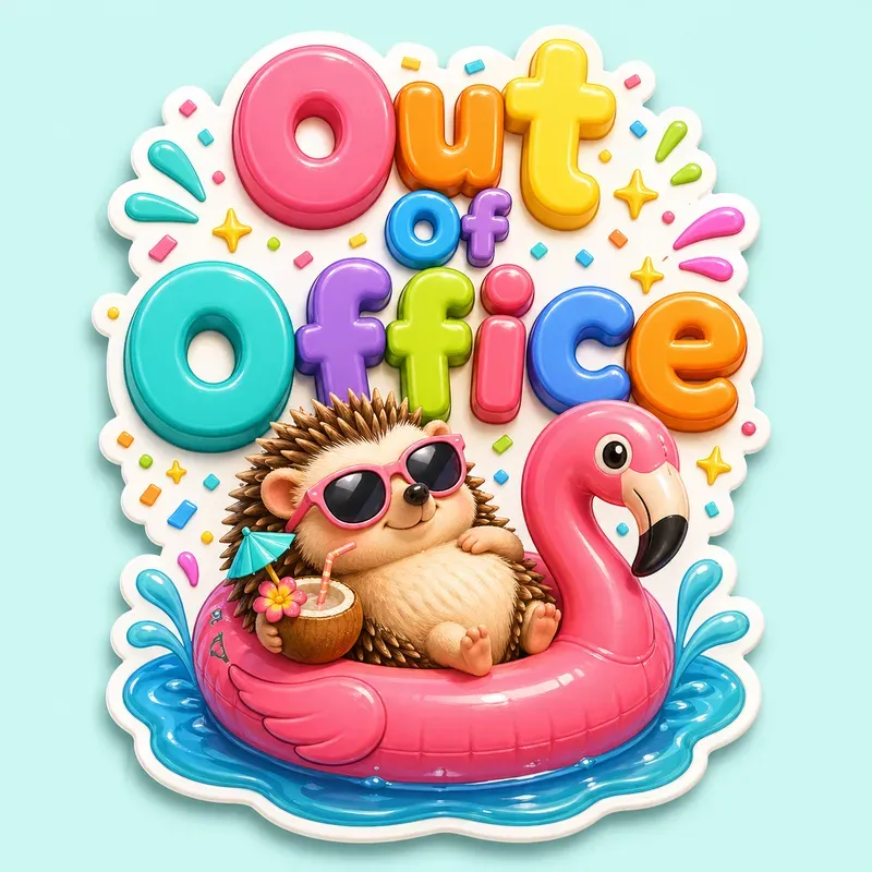3D Kawaii Relatable Animal Quote Designs