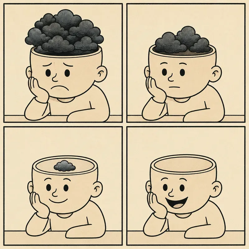 Minimal Four Panel Mind Meme Sets