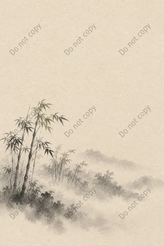 Japandi Ink Landscape Art Prints